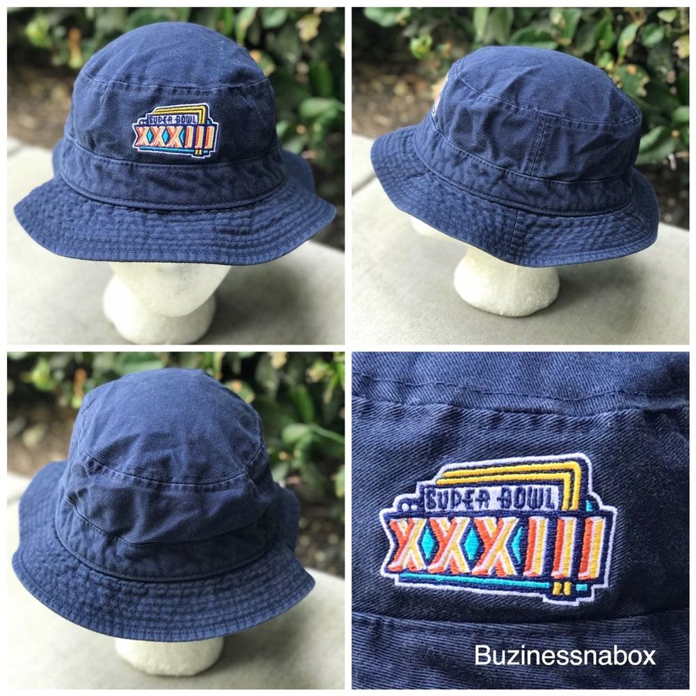 Vtg Kids Super Bowl XXXIII Bucket Hat